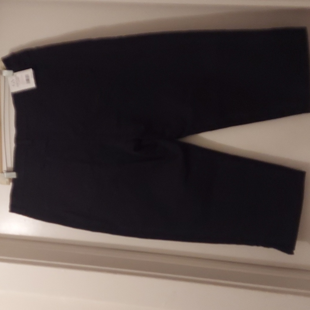 GLORIA VANDERBILT NWT Amanda Capri black jeans  built in slimming panel size 16 - Picture 3 of 7